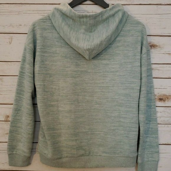 Magaschoni NWT Lagoon Heather Pull-On Hoodie - Picture 4 of 7